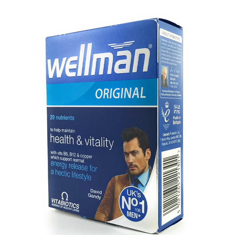 Vitabiotics Wellman Original 30 Tablets Pharma Company Store