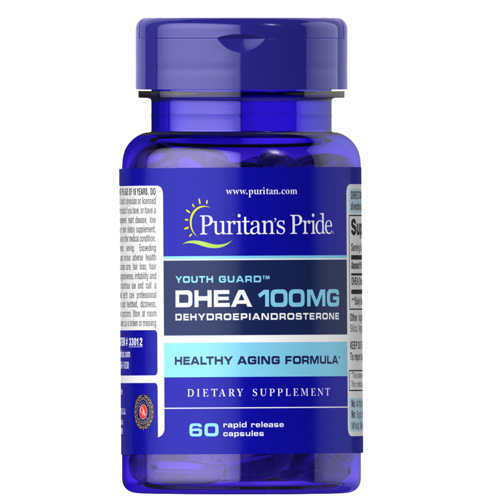 Dhea 100mg 60 tablets Puritan's Pride Pharma Company Store