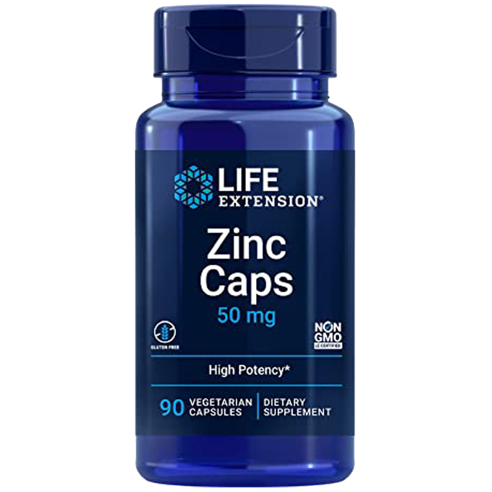 Life Extension Zinc Caps 50 Mg Immune Support System & Bone Health