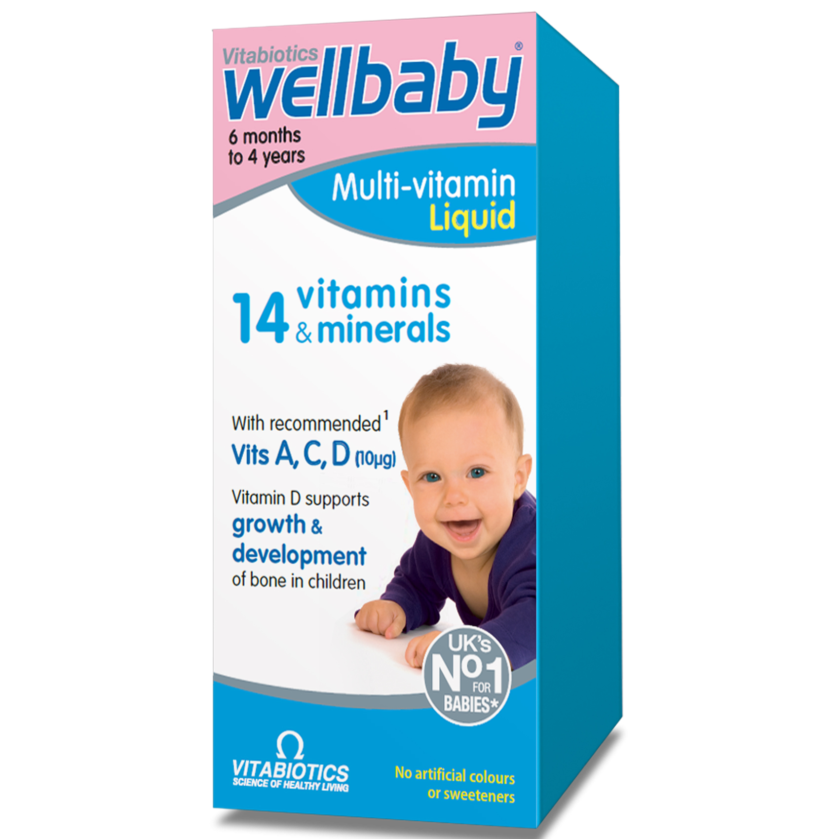 Wellbaby Multi-Vitamin Liquid 14 Vitamins and Minerals 150ml - Pharma ...