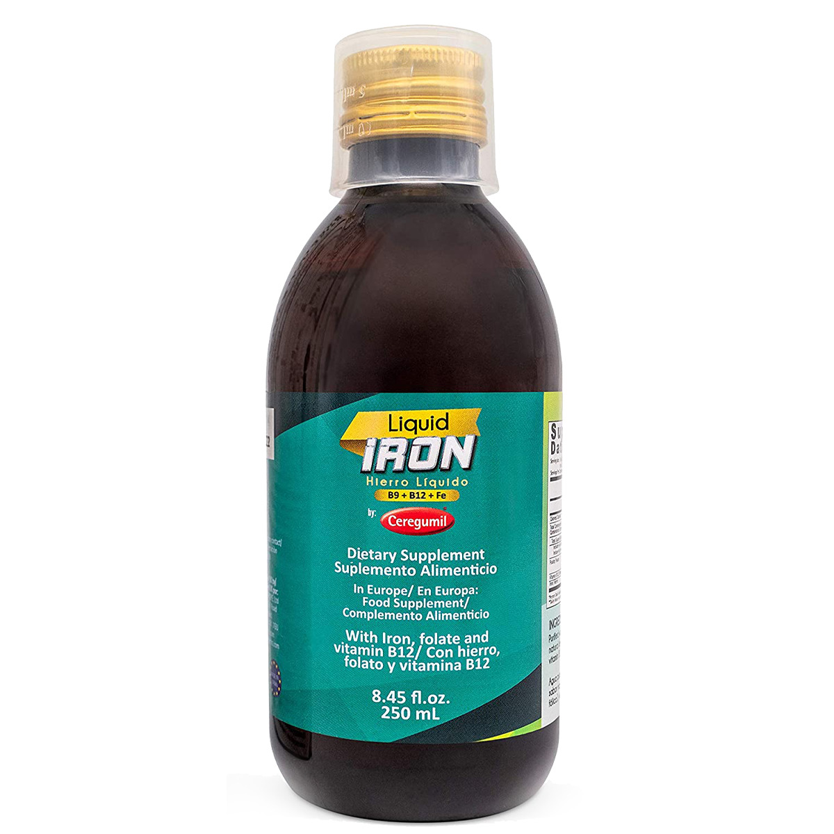 Ceregumil Liquid Iron, Iron Vitamin with Cyanocobalamin Vitamin B12