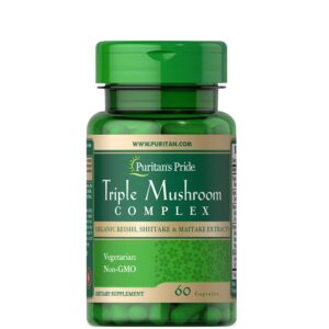Puritan's Pride Triple Mushroom Complex 60 Capsules